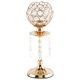 thumbnail image 1 of Candelabro de cristal, candelabro votivo, candelabro de pilar, soporte para velas Oro L, 1 of 8