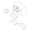 thumbnail image 2 of South Shore Olio, Contemporary Kitchen Island,  Black, 2 of 14