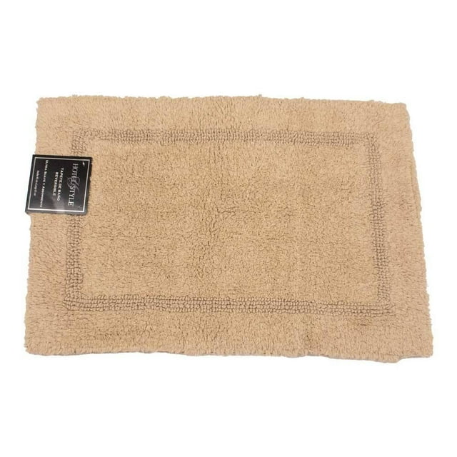 Tapete de Baño Hotel Style 43 x 61 cm Reversible Ultra Suave y Absorbente Color Beige