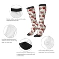 thumbnail image 3 of Naloa Rose Flowers Thigh High Socks Extra Long Stretchy Sock Women Over Knee High Opaque Stocking Daily Wear, 3 of 6