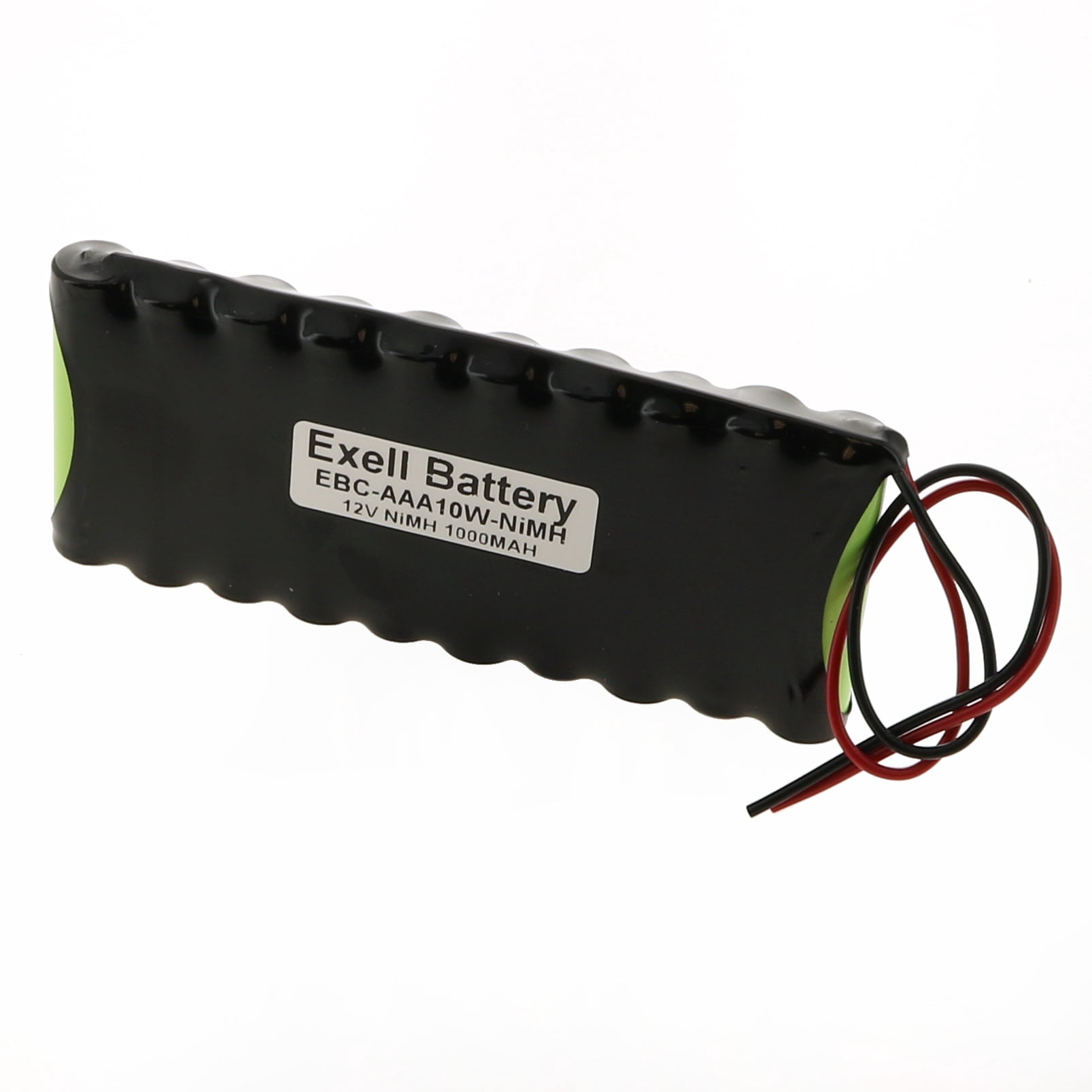 Exell 12V 1000mAh NiMH Battery Pack w/ 20AWG Open End Wire Leads
