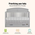 thumbnail image 5 of Dream On Me Storybrooke 5 in 1 Convertible Crib with Under Drawer, Pebble Gray, 5 of 8