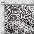 thumbnail image 2 of oneOone Cotton Silk Black Fabric Asian Paisley Fabric For Sewing Printed Craft Fabric By The Yard 42 Inch Wide, 2 of 4
