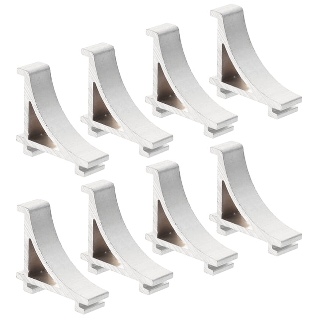 8Pcs Freezer Shelf Clips Refrigerator Support Hooks Cooler Shelf Brace Freezer Clips (Aluminium Size 4)