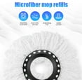thumbnail image 5 of Spin Mop and Bucket, Mop and Bucket with Wringer Set 360° Spinning Mop Bucket with 3 Microfiber Mop Heads 61" Telescoping Handle for Office and Home Floor Cleaning (Blue), 5 of 6