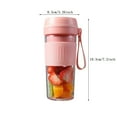 thumbnail image 3 of Clearance Juicer under $20 Of Home Appliances USB Rechargeable Fresh 270ml Mini Size Juicer Portable Shakes Cup 50w With Strong Power For Travel Kitchen And Camping Gifts, 3 of 8