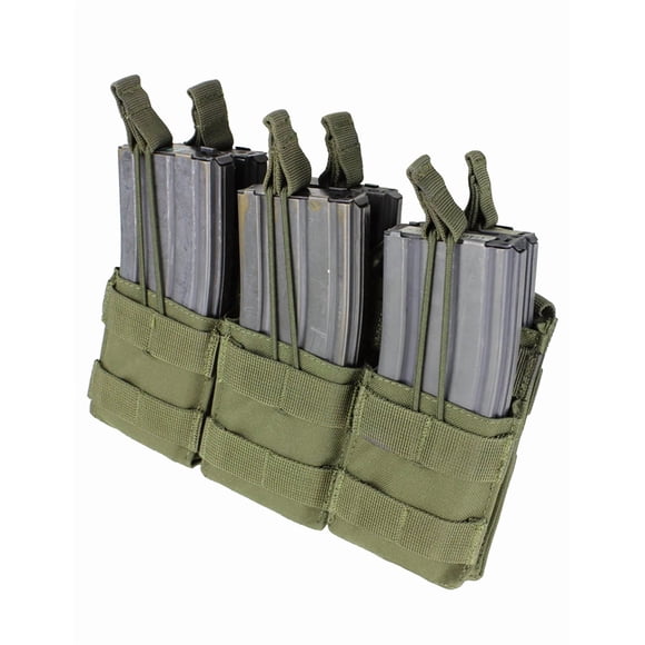 MA44-001 PORTA CARGADOR TRIPLE M4 VERDE MARCA CONDOR