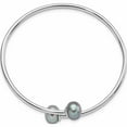 thumbnail image 2 of Sterling Silver Rhodium-Plated 9-10mm Grey Button Fwc Pearl Bracelet Made In China -Jewelry By Sweet Pea, 2 of 5