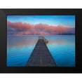 thumbnail image 2 of Krahmer, Frank 14x12 Black Modern Framed Museum Art Print Titled - Boat ramp and fog bench, Bavaria, Germany, 2 of 5