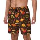 thumbnail image 1 of Balery Thanksgiving Turkey Bañador para hombre, shorts de playa de secado rápido con entrepierna y forro de compresión-XX-Large, 1 of 6