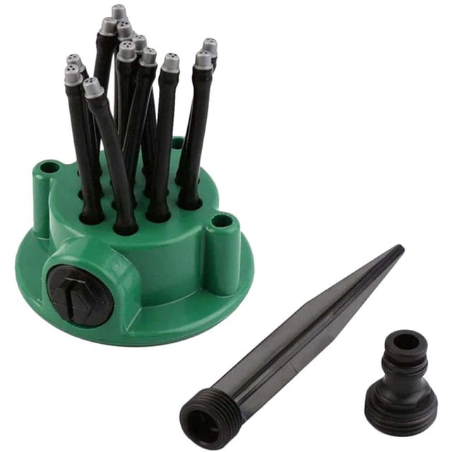 yilyih 360 Degree Garden Automatic Rotating Multi- Sprinkler Garden Sprinkler