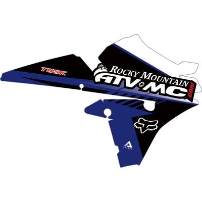 Attack Graphics Turbine Radiator Shroud Decal Blue for Yamaha YZ125 1996-2001