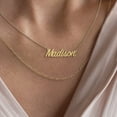 thumbnail image 4 of Personalized Name Necklace Layering Set with Paper Clip Chain, 4 of 8
