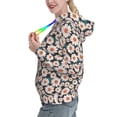 thumbnail image 2 of Daiia Daisies Flowers Pattern Women's Fashion Hoodies & Sweatshirts with Kangaroo Pocket Hooded Sweatshirt with Eye-catching Drawstrings-XX-Large, 2 of 7