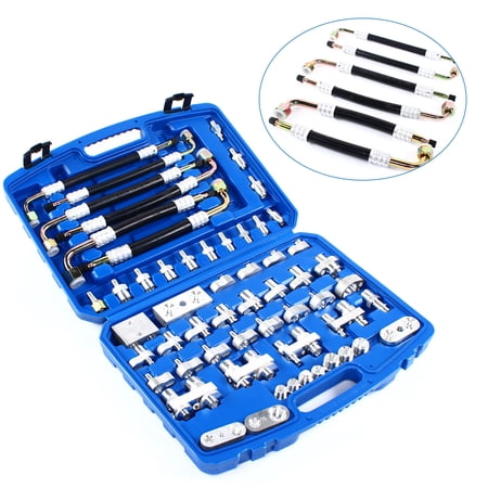 56PCS Silver + Black Automotive Air Conditioner Leak Test Kit Air Conditioning Leak Detector Detection Tools for Car Truck Air Conditioning