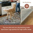 thumbnail image 3 of nuLOOM Gracie SpinClean Distressed Medallion Machine Washable Area Rug, 6' x 9', Gracie Peach, 3 of 14