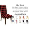 thumbnail image 2 of muroi Buffalo Check Chair Covers Red Black Plaid Dining Chair Slipcovers Protector Removable Stretch Elastic Seat Covers for Christmas Party Kitchen Home Hotel Office Restaurant Decoration, 6Pcs, 2 of 7
