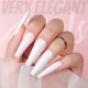 thumbnail image 4 of 10 juegos de uñas postizas largas de cobertura completa, uñas postizas brillantes para mujeres y niñas, 4 of 6