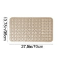 thumbnail image 2 of Non Slip Bath Mat Shower Floor Pad with Massage Dots Waterproof Fast Dry Plastic Bathroom Rug for Tub Security Opposition Fatigue, Anti Slip Shower Mat with Strong Suction Cups and Drainage Holes, 2 of 7