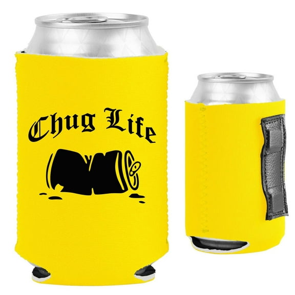 Chug Life Magnetic Can Coolie (Yellow)