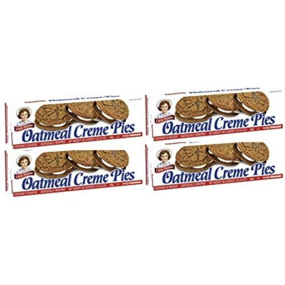 Little Debbie Oatmeal Crème Pies, 4 Boxes, 12 Pies Per Box