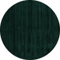 thumbnail image 1 of Ahgly Company Machine Washable Indoor Round Abstract Turquoise Blue Contemporary Area Rugs, 7' Round, 1 of 4