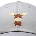 thumbnail image 2 of DALIX Cute Moose Hat Baseball Cap in Gray, 2 of 6