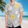thumbnail image 5 of High Quality Hawaiian Shirts for Men Short Sleeve Aloha Beach Shirt Floral Summer Casual Button Down Shirts Blouses PV4JUH, 5 of 7