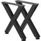 thumbnail image 1 of Patas de mesa VEVOR Steel de 16 pulgadas de alto y 15 pulgadas de ancho con marco en X, color negro, 1 of 9