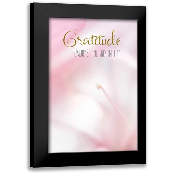 Murdock, Ramona 11x14 Black Modern Framed Museum Art Print Titled - Gratitude Unlocks the Joy