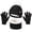 1-Black361, variant on Oiyii Toddler Girl's Fleece‑Lined Pom‑Pom Beanie Solid Fall Winter Gloves, Black