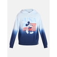 thumbnail image 5 of Disney Men's & Big Men's Dip Dye Mickey Mouse USA Graphic Hoodie, Sizes XS-5XL, 5 of 7