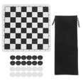 thumbnail image 2 of Draughts Collapsible Checkers Set, Strong and Durable Light Weight Checkers Folding Chessboard Quality Plastic Folding  for Kids for Children for Adults, 2 of 8