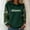 Dark Green, variant on St Patrick's Day Women's Hoodie Long Sleeve Shamrock Sweatshirt Hooded Drawstring Tee Cute Hooides,Army Green(L)