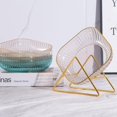 thumbnail image 2 of FYBTOF 4 Pieces Square Plates, Clear Plastic Reusable Small Dessert Plates (White)-2572, 2 of 5