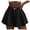 387Black1739, variant on CAIVO Women Stretchy High Waisted Pleated Wide Leg Shorts With Pockets Holiday Summer Outdoor Leisure Casual Solid Color Bottoms