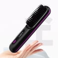 thumbnail image 4 of Seitruly Plancha de pelo inalámbrica con alisado compacto caliente para alisar con cepillo alisador en cualquier momento y lugar seguro Cuidado del cabello negro, 4 of 6