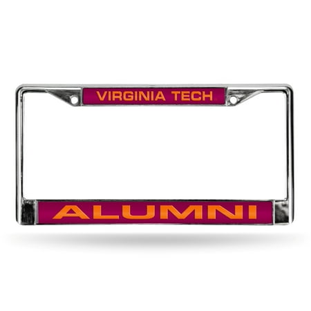 Virginia Tech Hokies Metal - Virginia Tech Hokies NCAA Alumni Chrome Metal Laser Cut License Plate Frame