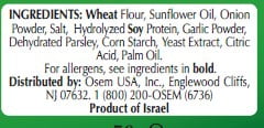 (4 pack) Osem Bissli Onion Flavor, 2.5 oz