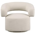 thumbnail image 5 of Meridian Furniture Niya Beige Linen Textured Fabric Swivel Accent Chair, 5 of 11