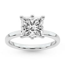 IGI Certified 2 Carat Princess Shape Lab Grown Diamond Engagement Ring | 14K White Gold |Solitaire Lab Diamond Ring | FG-VS1-VS2 Quality Friendly Diamonds