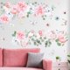 thumbnail image 2 of 1 juego de pegatinas de pared de flores, calcomanía de arte de pared de acuarela Floral Peel and Stick para dormitorio, sala de estar, pared de TV JAMW Sencillez, 2 of 5