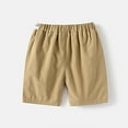 thumbnail image 4 of Razzly Toddler Toddler Girls Boys Kids Sport Solid Spring Summer Shorts Clothes Casual Shorts Fashion Shorts 6t Boys Shorts Athletic Boys Clothes Large Basketball Shorts Shorts for(Khaki,2-3 Years), 4 of 4