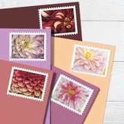 10 Dahlias USPS Forever Postage Stamp US First Class Celebrate Flower Announcement Wedding Holiday (10 Stamps)