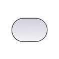 thumbnail image 6 of Metal Frame Oval Mirror 24x36 Inch in Black, 6 of 12