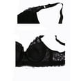thumbnail image 5 of SOSTENES CHIC para Mujeres Copas Completas Transpirables Confort Encaje Floral Cobertura Completa Sin Almohadillas Con Aros 38/85 Ajuste 36B/C Negro, 5 of 5