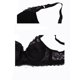 thumbnail image 5 of SOSTENES CHIC para Mujeres Copas Completas Transpirables Confort Encaje Floral Cobertura Completa Sin Almohadillas Con Aros 38/85 Ajuste 36B/C Negro, 5 of 5