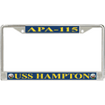 thumbnail image 1 of USS Hampton APA-115 License Plate Frame, 1 of 1