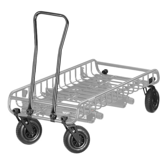 Yakima EXO WarriorWheels Sturdy Heavy Duty Aluminum Cargo Basket Cart Kit