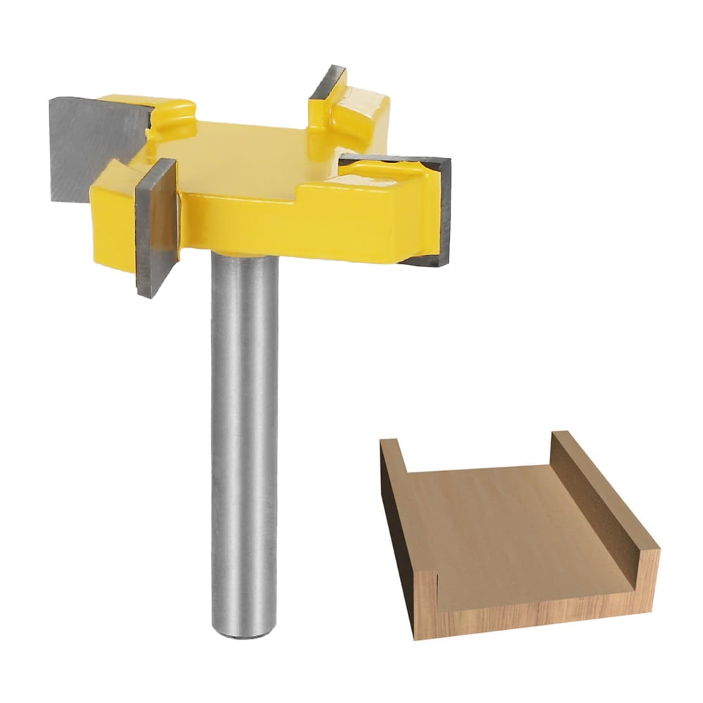 Buy THREN Slab Flattening Router Bits 1/2 Shank 4 Teeth T Shape CNC Spoilboard Surfacing Router